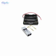 50Pcs 3xAA Battery Case Holder Socket Wire Junction Boxes With 15cm Wires, Dupont 2.54mm 2P Header and Crimps