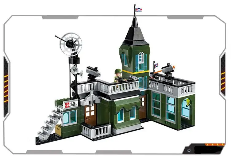 Игрушечные строительные блоки 1709 446 шт.|toys for|toys for childrenbuilding blocks military |