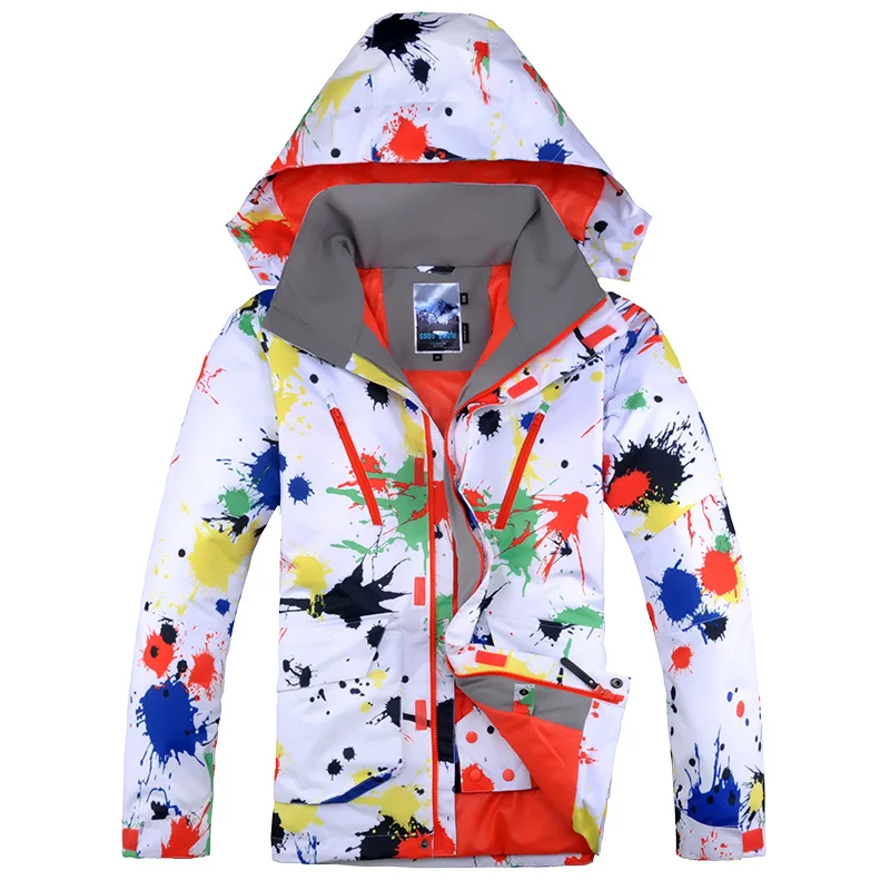 

Gsou Snow Men Ski Jacket Thermal Thicken Windproof Waterproof Outdoor Sport Wear Skiing Snowboard Male Clothing New Coat 2019
