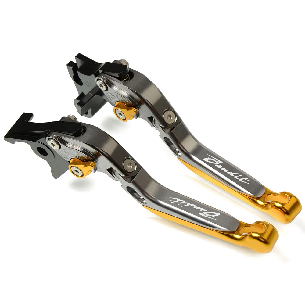 Motocicleta frenos mango plegable ajustable extensible de la motocicleta palancas de embrague de freno para suzuki GSF650 bandido GSF 650, 2005-2006