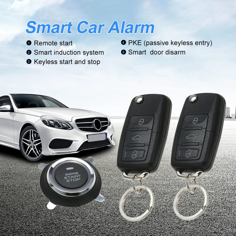 Universal Car Alarm Systems Auto Remote Central Kit Door Lock Keyless Entry  System Central Locking smart Induction system