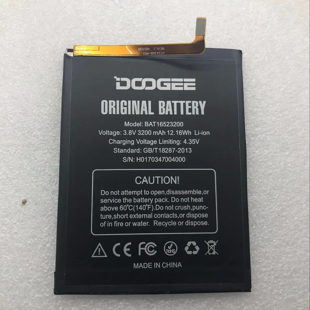 BAT16523200 3200mAh батарея для DOOGEE Y6C Y6 фортепиано 5 дюймов мобильный телефон Литий ионные