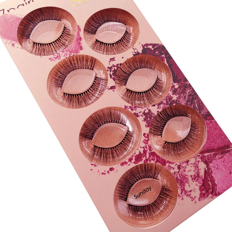 SHIDISHANGPIN 7 pairs False Eyelashes Mix Mink Eyelashes Lashes Makeup Natural Long Mink Lashes Fake Eyelash cilios maquiagem - Цвет: SundayB