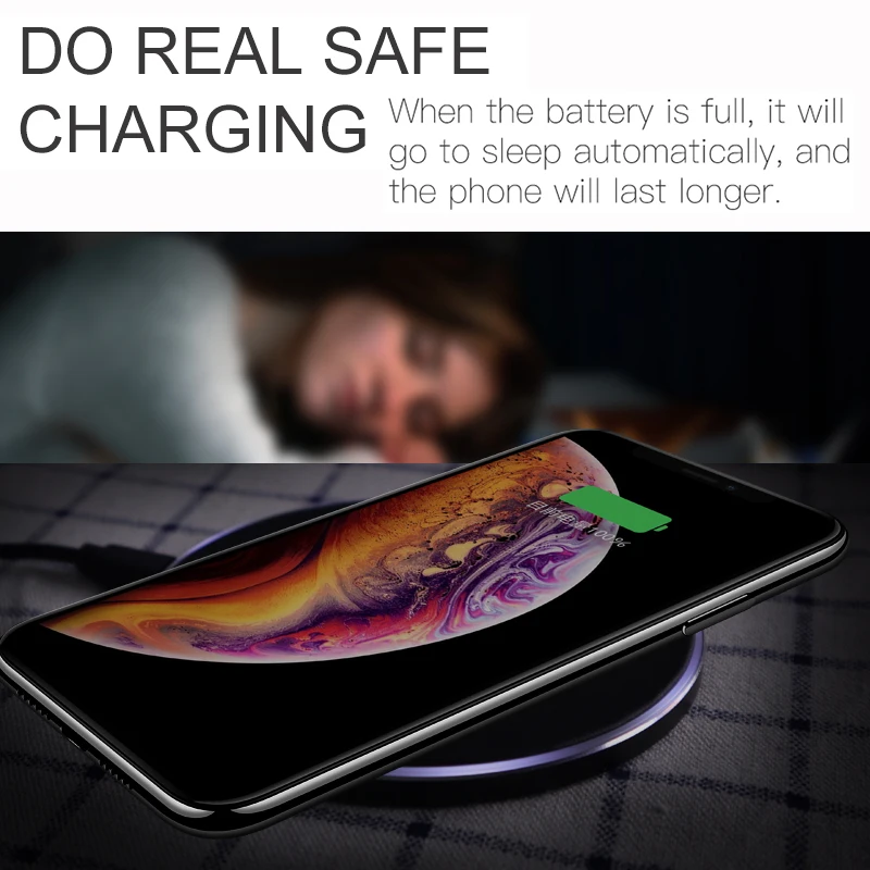 Suntaiho Qi Wireless Charger for Samsung Galaxy S10+ S10 plus Xiaomi mi 9 10W USB Fast Wireless Charging for iPhone X XS XR LG Suntaiho Qi Wireless Charger for Samsung Galaxy S10+ S10 plus Xiaomi mi 9 10W USB Fast Wireless Charging for iPhone X XS XR LG
