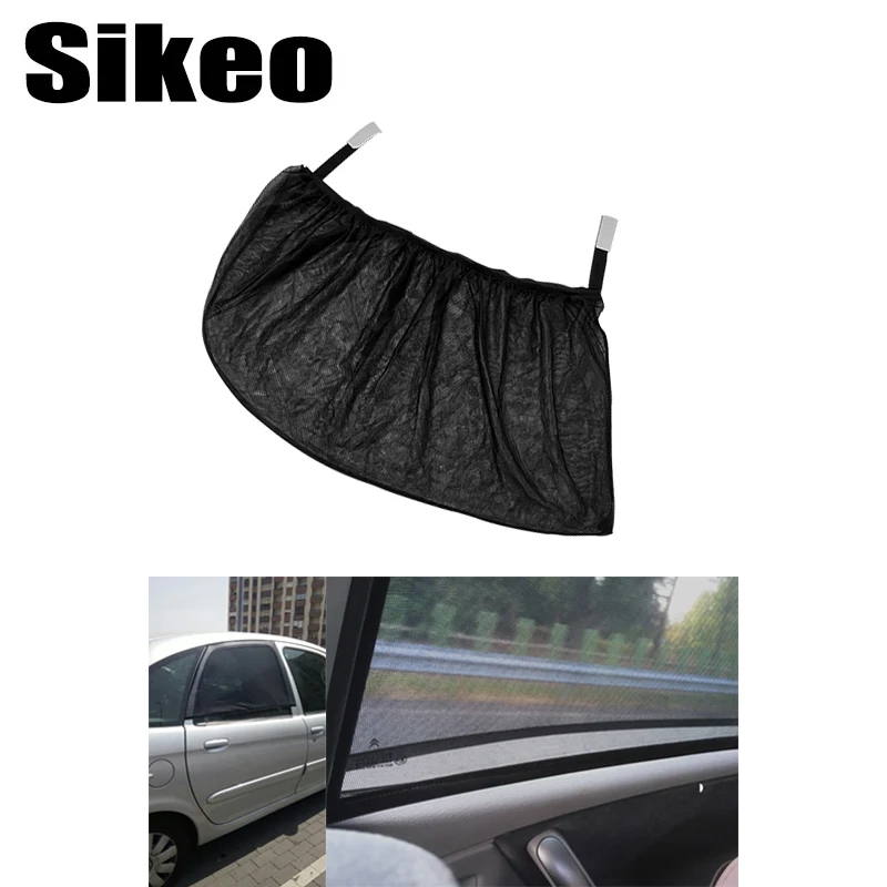 2pcs Sunshade Mesh Car Rear Side Window Sunshade Mesh Cloth Sun Visor