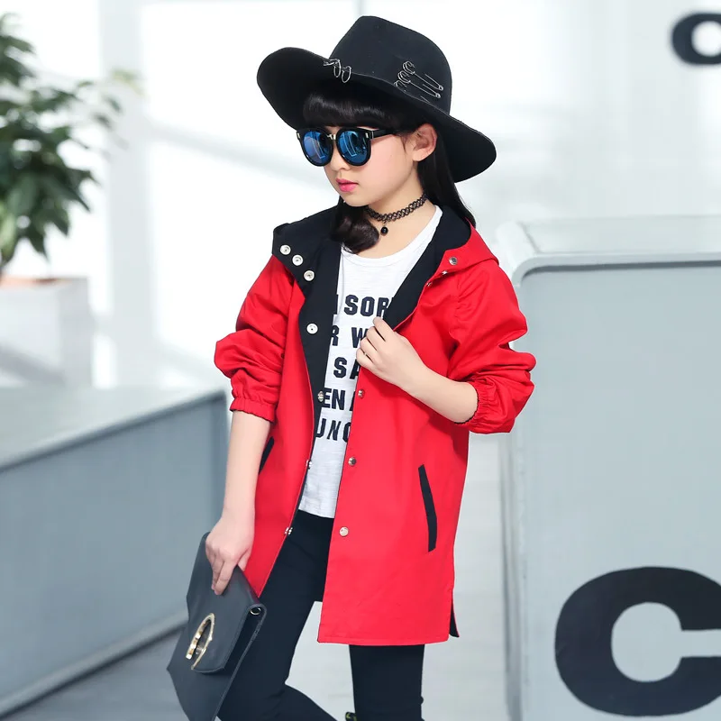 

Jackets For Girl Hooded Thin Autumn Jacket Children Windbreaker For Girls 12 14 Years Spring Autumn Girls Jacket Children