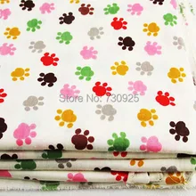 1Y16932 16932 Косынка Давид аксессуары 50*147 см собачьи следы узор хлопок ткань, сделай сам ручной работы лоскутное домашнее текстильное изделие