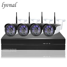 LYVNAL 4ch wifi система Комплект 1080p wifi ip-камера 8ch nvr комплект 5MP 2MP с 2 ТБ hdd p2p onvif 8ch безопасность беспроводная камера с Wi-Fi