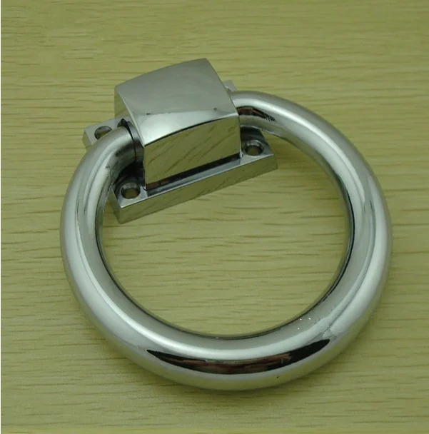 Цинковый сплав большой дверной молоток хромированный круглый|chrome door knocker|round