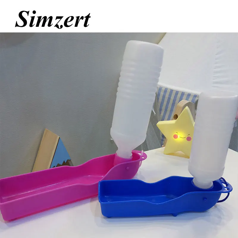 Simzert собака открытый питьевой фонтан бутылка для воды складная миска собак