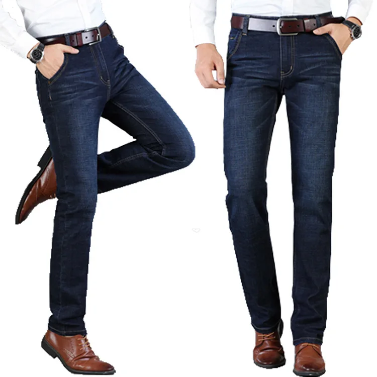 2018 autumn and winter new mid-rise jeans business men