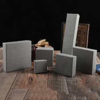 10 Pack/Lot Grey Kraft Paper Jewelry Boxes Vintage Design Earrings Ring Necklace Gift Box Christmas GIft Cases a pack of summer fresh plants paper bookmark 30 pieces different design great gift