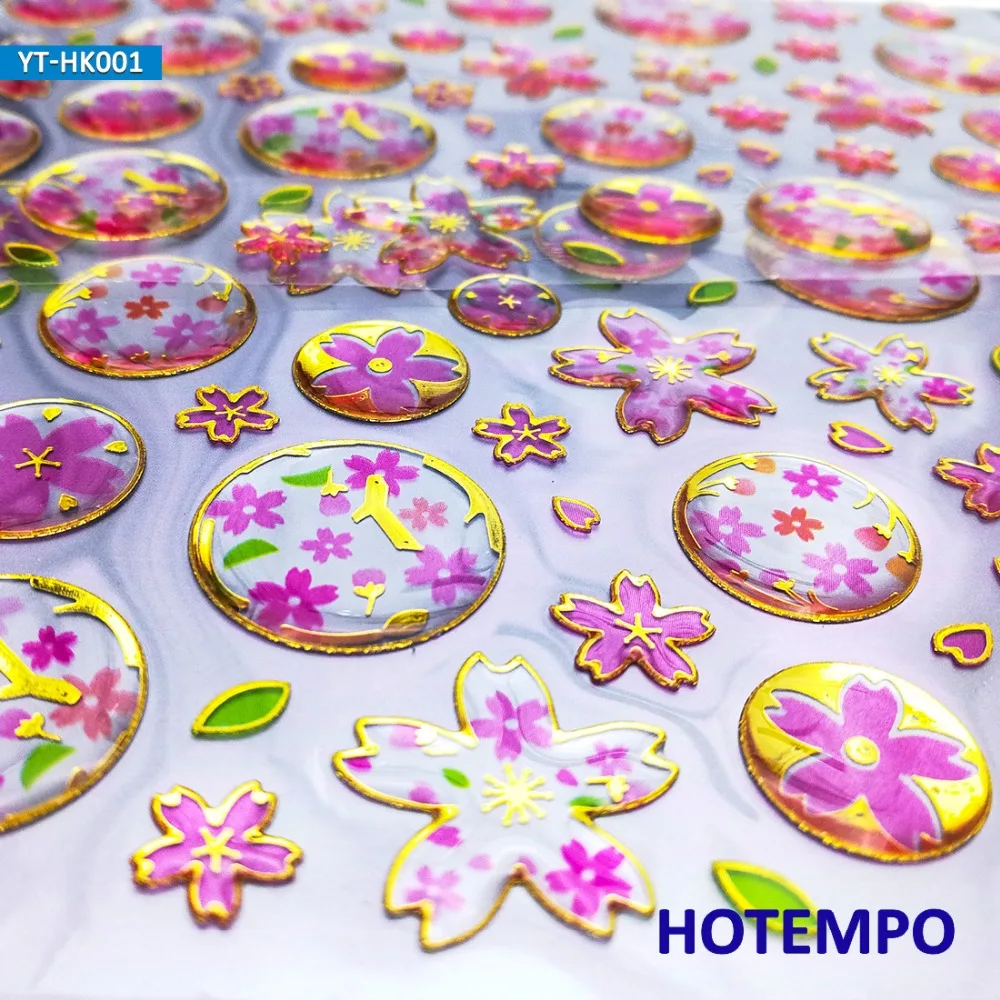 2 Sheets High Quality Crystal Epoxy Drop Shape Pegatinas 3D Pink Sakura Waterproof Children Diamond Stickers for Diary 2 Sheets High Quality Crystal Epoxy Drop Shape Pegatinas 3D Pink Sakura Waterproof Children Diamond Stickers for Diary