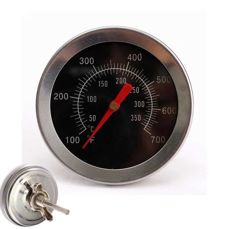 Stainless steel BBQ Accessories Grill Meat Thermometer Dial Temperature Gauge Gage Cooking font b Food b