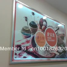 СВЕТОДИОДНЫЙ Алюминиевый Дисплей подсветки рекламный фото лайтбокс, светодиодные лампы в оправе вывеска 1000 мм x 1500 мм Размер