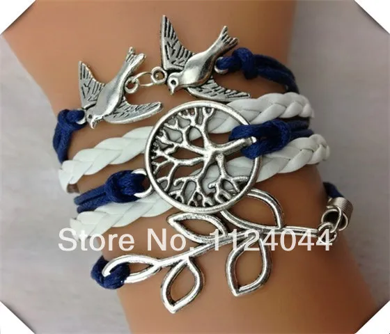 Free Shipping 6pcs Lot Antique Silver Charm Friendship Leather Cuff Antique Silver Charm Friendship Leather Cuff Bracelet Funky
