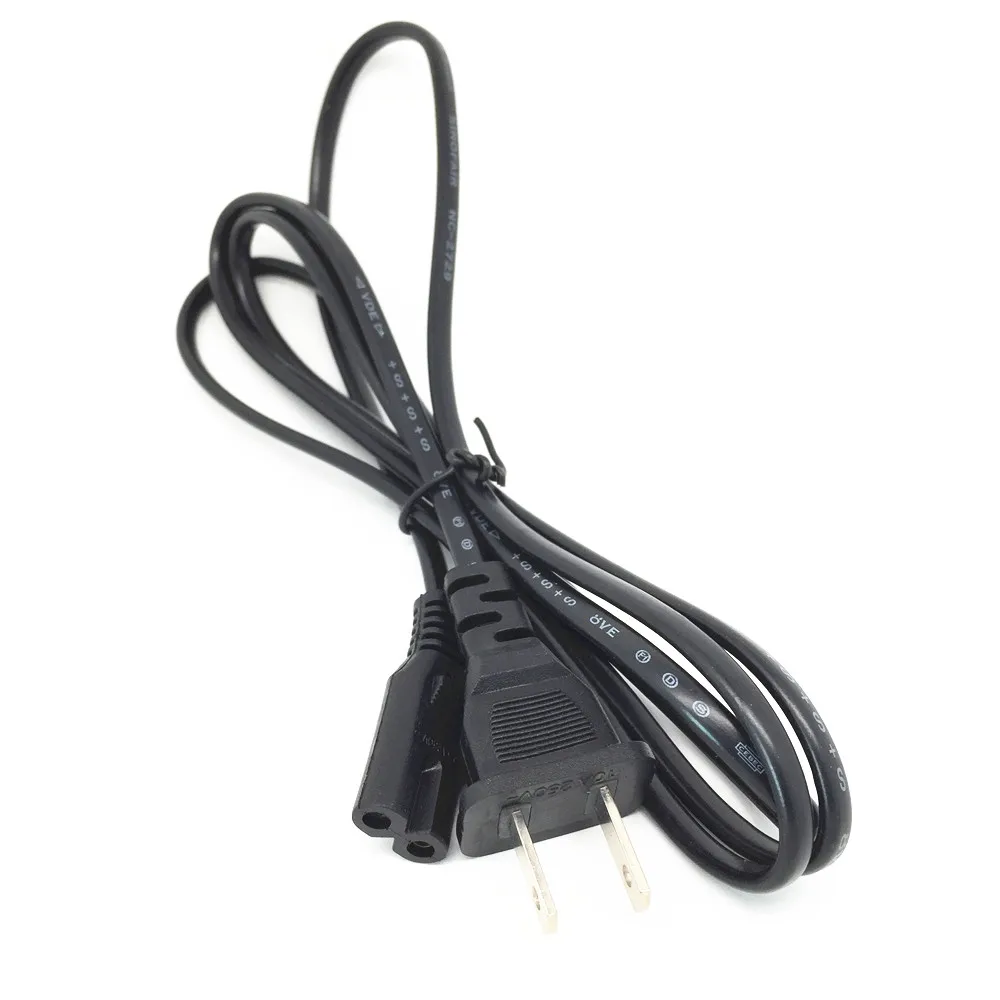 US /EU Plug 2 зубец Мощность шнур питания кабель для Sony Батарея Зарядное устройство AC