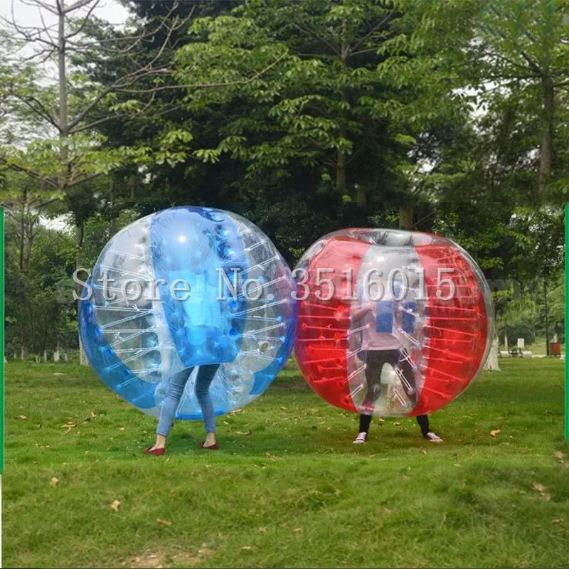 

Free Shipping Inflatable Bumper Ball 1.5m (5FT) Bubble Soccer Ball 0.8mm PVC Zorb Ball Human Hamster Ball for Adults