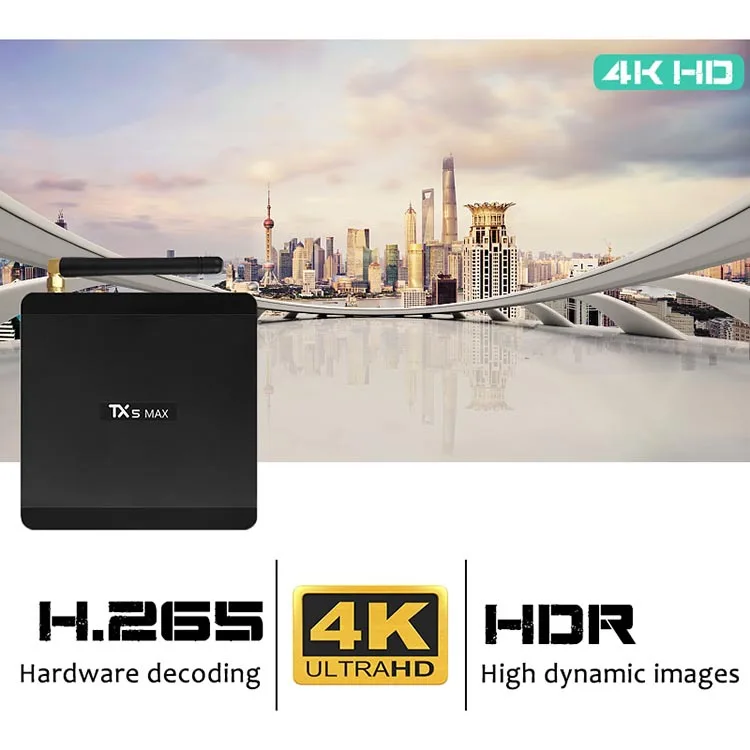 Новая скидка Tx5 Android ТВ коробка Max умный сетевой плеер Android 8,1 системы двухъядерный процессор Wi-Fi S905X2 чип Android ТВ коробка