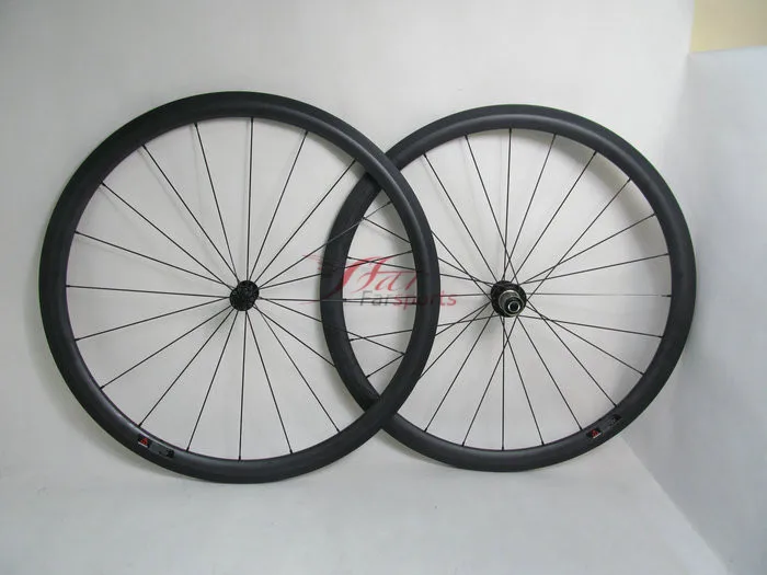 

FSC38CM-New Farsports 38mm cheap price bike road wheelset U aero shape wheels 20.5mm wide clincher carbon wheels with Bitex hub