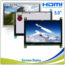 " 5,0 дюймов 800*480 резистивная/емкостная сенсорная панель HDMI TFT ЖК-модуль экран дисплей Minitor для Raspberry Pi