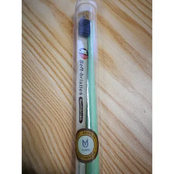 

Long charcoal soft toothbrush