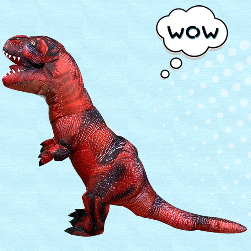 Новинка 2018 гигантская надувная игрушка Raptor Dinosaur для улицы женские костюмы