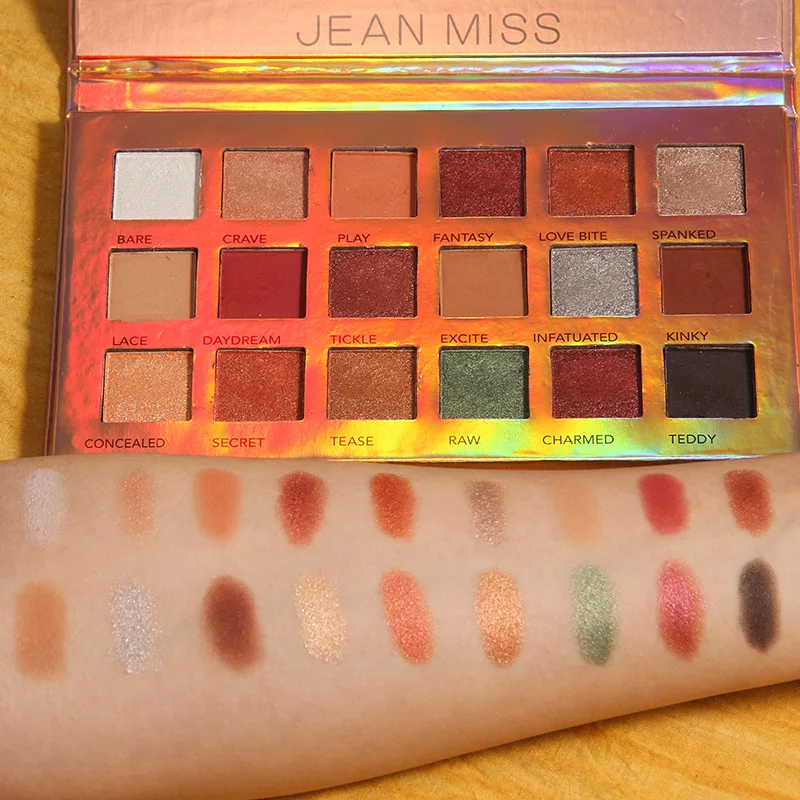 

18 Colors Eyeshadow Palette Starry Sky Sequin Shimmer Shadow Waterproof Long Lasting Earth Powder Soft Texture Cosmetic