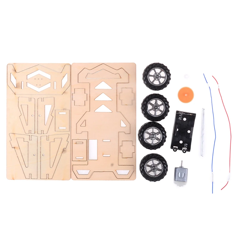 DIY Шестерня привод механическая модель строительные наборы сборка игрушка подарок интерактивные, образовательные игрушки для детей; из дерева сборка автомобиля игрушки
