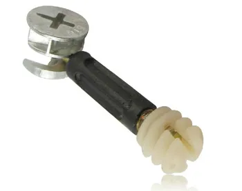 

Furniture connector eccentric wheel,screw,Platic expanding nut 3 in 1 furniture fastener Desk table panel Plate board furniture