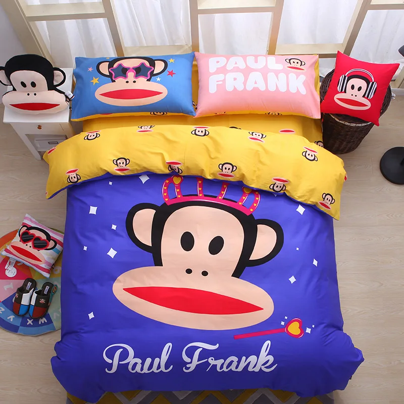 Paul Frank 3 4pcs Cartoon Series Bedding Set Children Adult Single