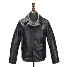 Азиатский размер, хорошее качество, натуральная коровья кожа, куртка, винтажная, Натуральная Воловья кожа, brakeman, куртка 171027-1