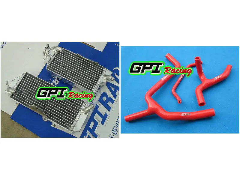 aluminum racing Radiator +GREEN HOSE for Kawasaki KXF450 KX 450F KX450F 10 11 12 13 14 2010 2011 |