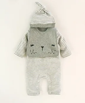 

DOLLMAI reborn baby dolls clothes fresh new round neckline cute romper with towel for infant fake dolls 50-57cm accessories