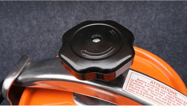 Оранжевый 3L fit 3-4 человек Магнитная индукционная плита Нижняя скороварка 18x22 см