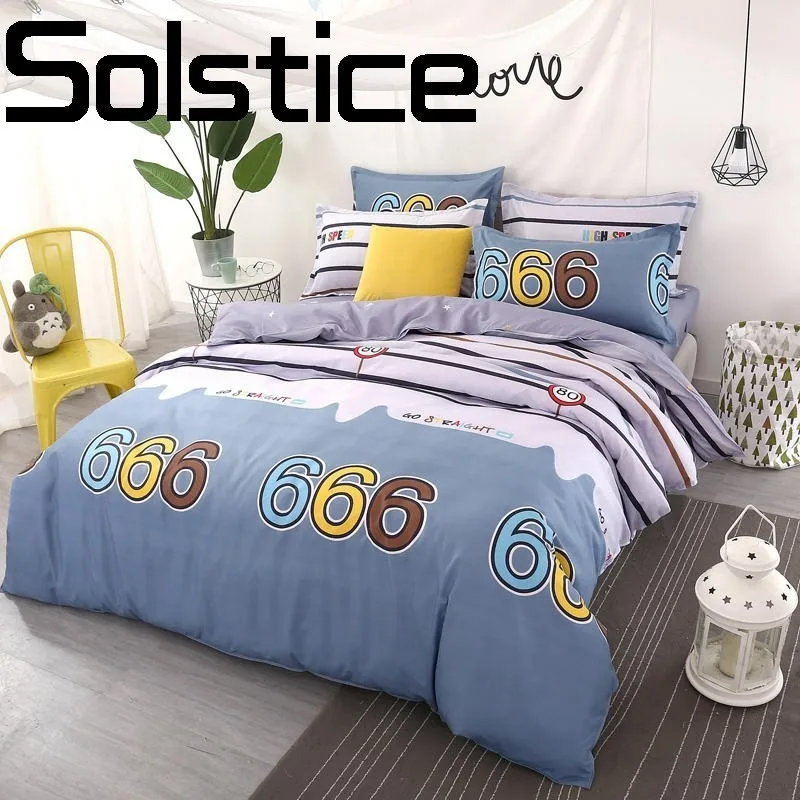 Solstice Home Textile 2018 New Fashion Skin Breathable Simple Aloe Cotton Sheet Quilt Cover Pillow Case Bedding | Дом и сад