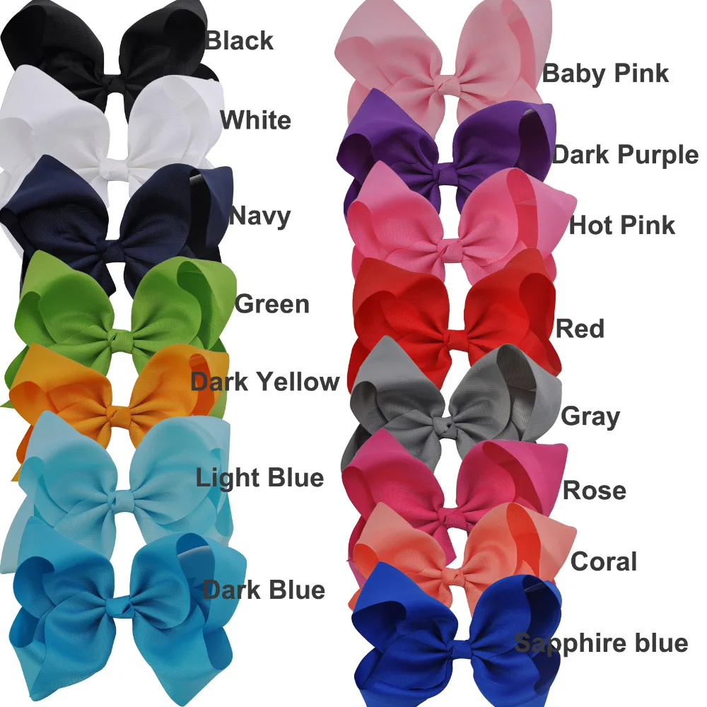 Заколки для волос с бантом Аллигатор 8 дюймов|hair bows|barrette bowgrosgrain ribbon hair bow |