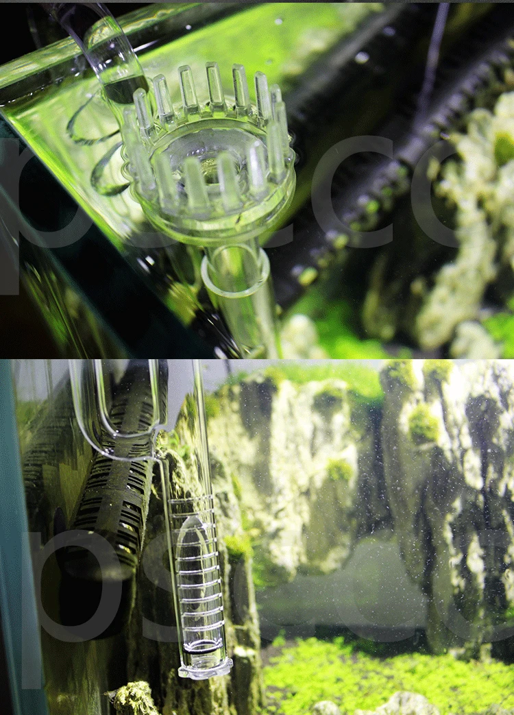 Стеклянная труба Лилия Мак пион спин поверхность скиммер поток потока 13 мм 17 мм водяное растение для аквариума бак фильтр Качество ada mini nano