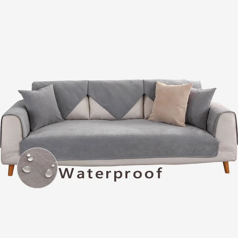 

Sofa Covers for Living Room Waterproof Sofa Cushion Couch Cover Minimalist Corner Sofa Towel Pets Resistant Seat Pad Mats 1 Pcs