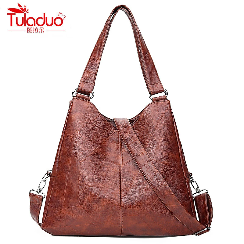 

High Quality PU Leather Women Shoulder Bags Large Capacity Women Crossbody Bags Fashion Multi-pocket Ladies Messenger Bags 2019