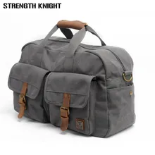 Винтажные Ретро военные холщовые кожаные мужские дорожные сумки, багажные сумки, мужские дорожные сумки, кожаная сумка для сна, сумка для переноски багажа