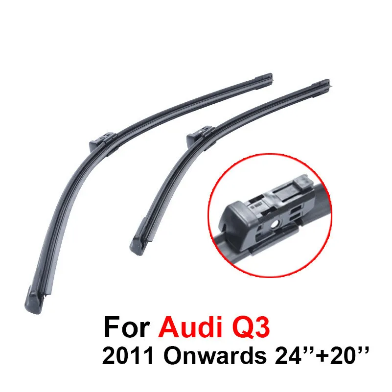 

auto Car windshield wiper blades prices For Audi Q3 2011,24''+20'' rubber strip,Car accessories.buttons CPC203
