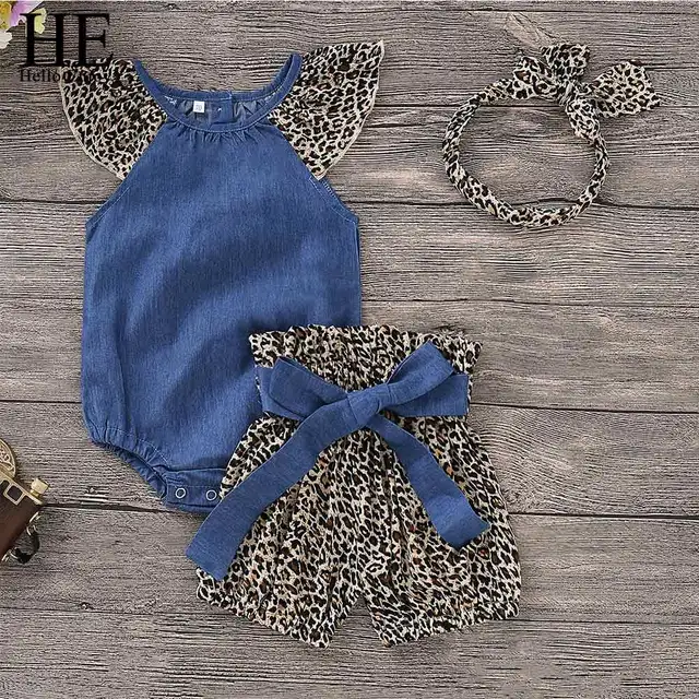 leopard denim jumpsuit