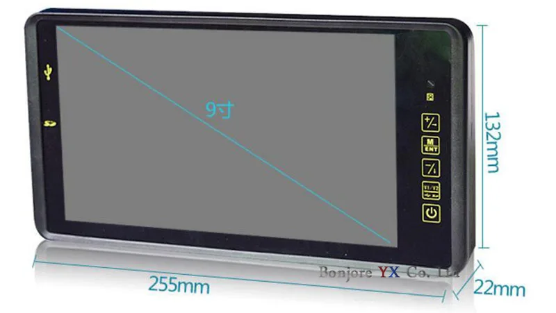 Koorinwoo беспроводной 9 дюймов Автомобильный зеркальный монитор Bluetooth MP5 FM USB SD слот для автомобиля заднего вида камера заднего вида для автомобиля