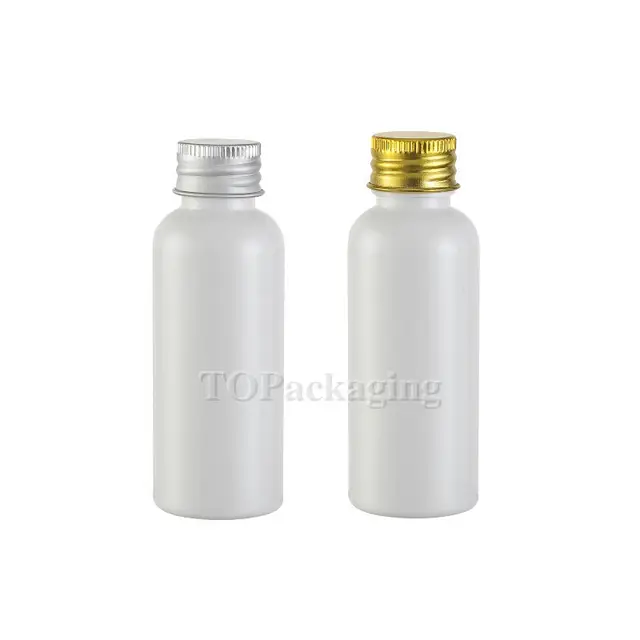 Download 100PCS/LOT 50ML Screw Cap Bottle,White Plastic Cosmetic Container,Sample Serum Sub bottling ...