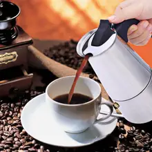 Портативная Кофеварка из нержавеющей стали, мокко латте, Перколятор, кофейная Эспрессо-машина с 100 мл 200 мл 300 мл 450 мл