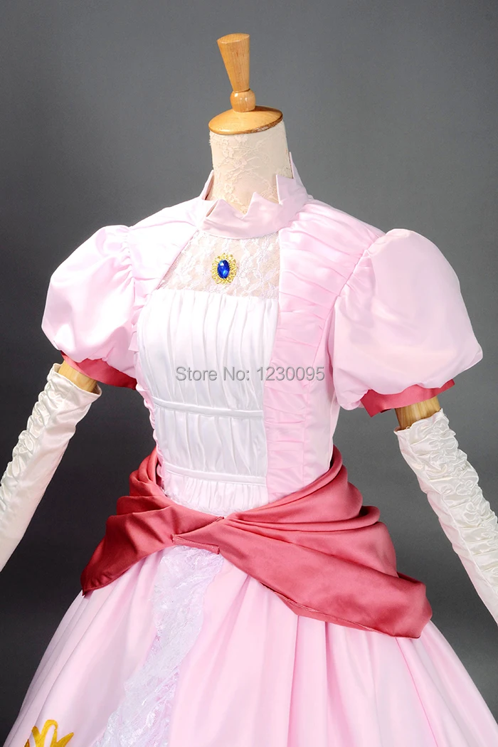 Super Mario Princess toadsgabello Peach cosplay costume princess peach  cosplay costume per bambini donna - AliExpress