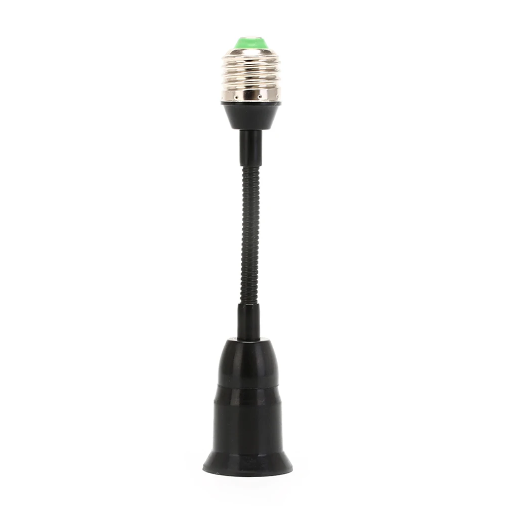 

20CM Bulb Holder Converters Light Adapter Socket 220v Flexible E27 Extendsion LED Lamp Base black