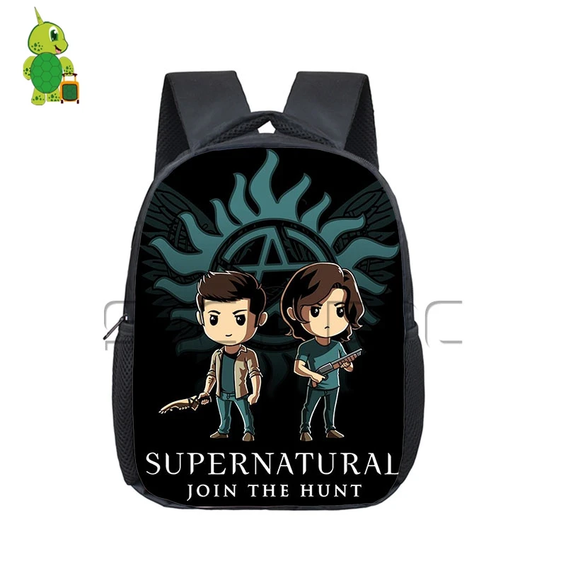 Рюкзак Supernatural братья Винчестеры Охотник Сэм Дин детские школьные сумки мальчики
