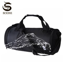 Водонепроницаемые вещевые дорожные сумки Чемодан путешествия Сумки через плечо Сплошной чёрный цвет Для мужчин